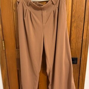 HALARA Wide Leg Tan Women's Pants